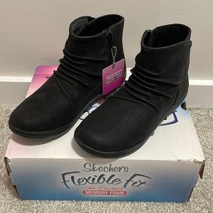 Skechers Air-Cooled Memory Foam Ankle Boots
